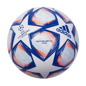 Футбольный мяч Adidas UCL Final 20 League White/Royal Blue/Signal Coral/Sky Tint #grai.com.ua
