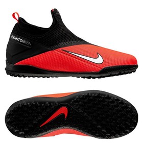 Детские сороконожки Nike Phantom Vision II Academy DF TF Black/Crimson #grai.com.ua