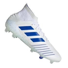 Бутсы adidas Predator 19.1 FG/AG White/Blue Бутсы adidas Predator 19.1 FG/AG White/Blue