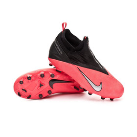 Детские бутсы Nike Phantom Vision II Academy DF FG/MG Laser Crimson/Metallic Silver/Black #grai.com.ua