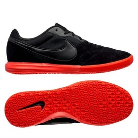 Футзалки Nike Tiempo Premier II Sala Black/Red #grai.com.ua