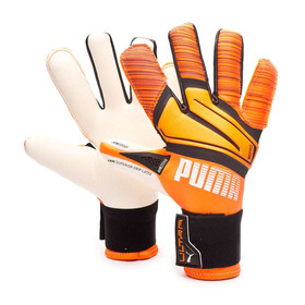 Вратарские перчатки Puma Ultra Grip 1 Hybrid Pro Shocking Orange/PUMA Black/PUMA White #grai.com.ua