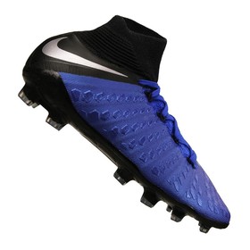 Детские бутсы Nike Hypervenom III Elite DF FG Blue/Black #grai.com.ua
