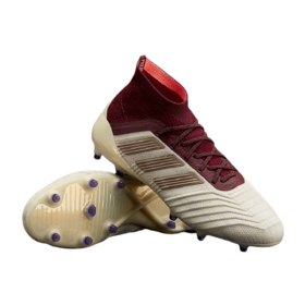 Детские бутсы adidas Predator 18.1 FG Talc/Vapor Grey Metallic/Maroon #grai.com.ua