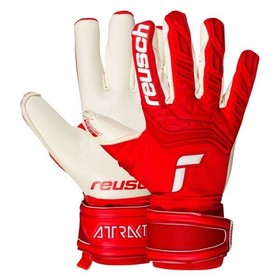 Вратарские перчатки Reusch FreeGel Gold X Attrakt Red/White #grai.com.ua