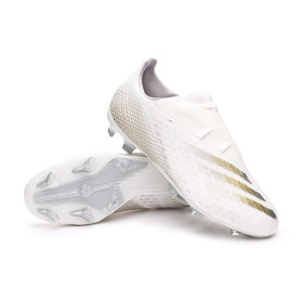 Бутсы adidas X Ghosted.2 FG/AG White/Metallic Gold/Silver Metallic #grai.com.ua