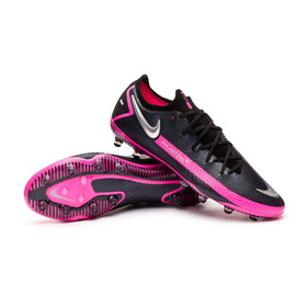 Бутсы Nike Phantom GT Elite AG-PRO Black/Metallic Silver/Pink Blast #grai.com.ua