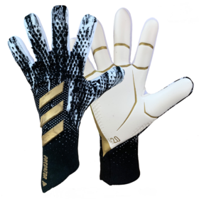 Вратарские перчатки adidas Predator 20 Pro Black/White/Gold Metalic #grai.com.ua