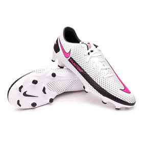 Детские бутсы Nike Phantom GT Academy MG White/Pink Blast/Black #grai.com.ua