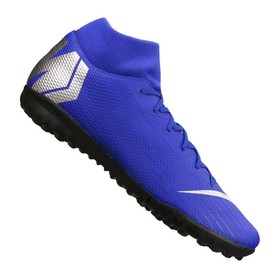 Сороконожки Nike Mercurial Superfly VI Academy TF Blue/Silver #grai.com.ua