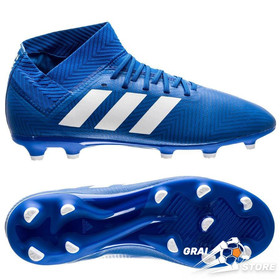 Детские бутсы adidas Nemeziz 18.3 FG/AG Blue/White #grai.com.ua