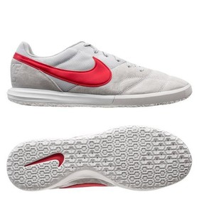 Футзалки Nike Tiempo Premier II Sala Pure Platinum/University Red/White #grai.com.ua
