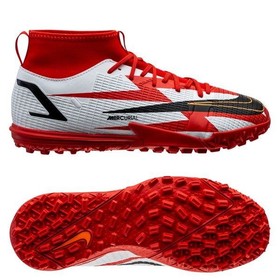 Детские сороконожки Nike Mercurial Superfly 8 Academy CR7 TF Chile Red/Black/White with Total Orange/Bright Crimson #grai.com.ua