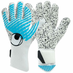 Воротарські рукавички Uhlsport Fangmaschine CyberTec Supergrip+ Finger Surround White/Cyber Blue/Black