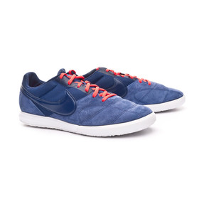 Футзалки Nike Tiempo Premier II Sala Blue Void/Laser Crimson/White #grai.com.ua