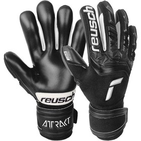 Вратарские перчатки Reusch Attrakt Freegel Infinity Finger Support Black/White #grai.com.ua