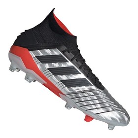 Бутсы adidas Predator 19.1 FG/AG Silver/Black/Red Бутсы adidas Predator 19.1 FG/AG Silver/Black/Red