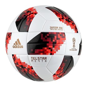 Футбольный мяч adidas Telstar 18 World Cup Junior 350g Mechta White/Red/Black #grai.com.ua