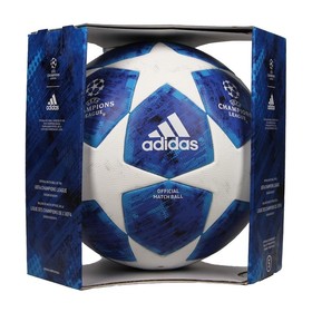 Футбольный мяч adidas Champions League 2018 Final OMB White/Blue #grai.com.ua