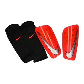 Футбольные щитки Nike Mercurial Lite Red/Grey #grai.com.ua