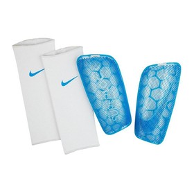 Футбольные щитки Nike Mercurial Flylite Superlock Blue/White #grai.com.ua