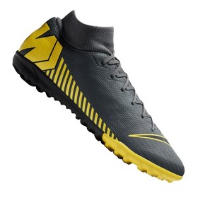 Сороконожки Nike Mercurial Superfly VI Academy TF Dark Grey/Yellow #grai.com.ua