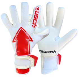 Вратарские перчатки Reusch Arrow Gold X White/Red #grai.com.ua