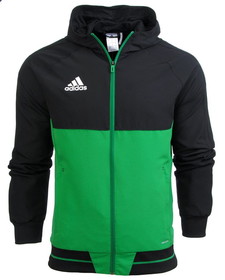 Ветровка Adidas Tiro 17 Black/Green #grai.com.ua