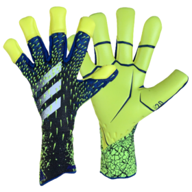 Вратарские перчатки Adidas Predator 21 Pro Hybrid Black/Team Royal Blue/Solar Yellow/White #grai.com.ua