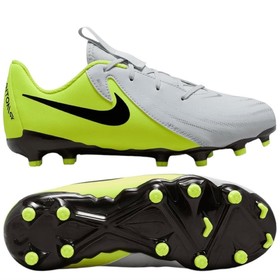 Дитячі бутси Nike Phantom GX2 Academy FG/MG Metallic Silver/Volt