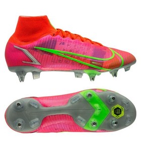 Бутсы Nike Mercurial Superfly 8 Elite SG-PRO Anti-Clog Bright Crimson/Metallic Silver #grai.com.ua