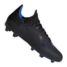 Детские бутсы adidas X 18.3 FG/AG Black/Blue #grai.com.ua