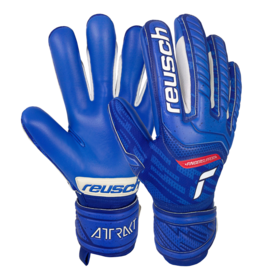 Вратарские перчатки Reusch Attrakt Grip Evolution Finger Support Blue #grai.com.ua