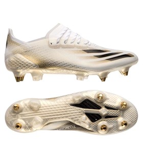 Бутсы adidas X Ghosted.1 SG White/Black/Gold #grai.com.ua
