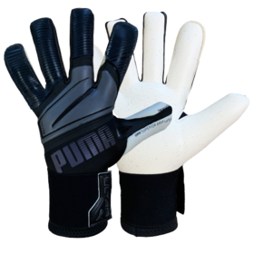 Вратарские перчатки Puma Ultra Grip 1 Hybrid Pro Black/Asphalt #grai.com.ua