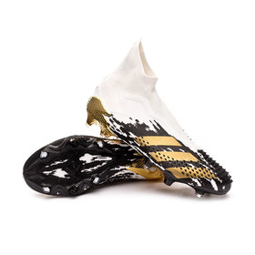 Бутсы adidas Predator 20+ FG White/Gold Metallic/Black #grai.com.ua