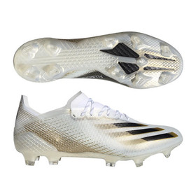 Бутсы adidas X Ghosted.1 FG White/Black/Gold #grai.com.ua