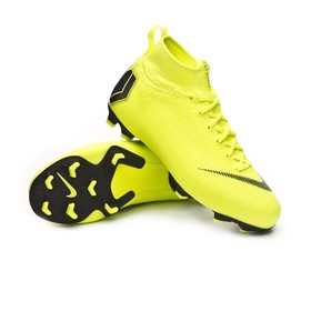 Детские бутсы Nike Mercurial Superfly VI Elite FG Volt/Black #grai.com.ua