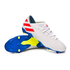 Бутсы adidas Nemeziz Messi 19.3 FG/AG White/Red/Blue #grai.com.ua
