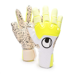 Вратарские перчатки Uhlsport Pure Alliance Supergrip+ Reflex White/Fluo Yellow/Black #grai.com.ua