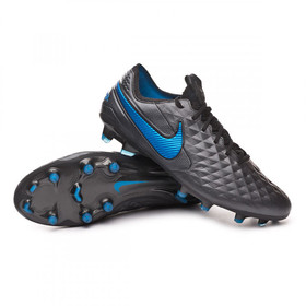 Бутсы Nike Tiempo Legend VIII Elite FG Black/Blue #grai.com.ua