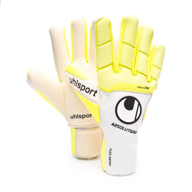 Вратарские перчатки Uhlsport Pure Alliance AbsolutGrip HN White/Fluo Yellow/Black #grai.com.ua