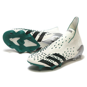 Бутсы Adidas Predator Freak+ EQT FG Crystal White/Core Black/Sub Green #grai.com.ua