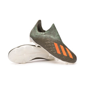 Детские бутсы adidas X 19+ FG/AG Legacy green/Solar orange/Chalk white #grai.com.ua