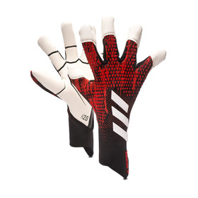 Вратарские перчатки adidas Predator Pro Hybrid Cut Black/Red #grai.com.ua