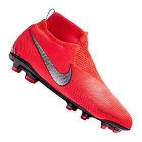 Детские бутсы Nike Phantom Vision Elite DF MG Crimson/Black #grai.com.ua