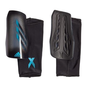Футбольные щитки adidas X 20 League Grey Six/Black/Signal Cyan #grai.com.ua