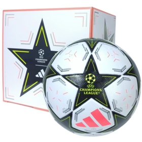 Футбольний м'яч Adidas Champions League 24/25 Legua Box White/Aurora Black/Platinum Metallic/Team Solar Yellow