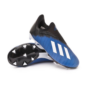 Детские бутсы adidas X 19.3 Laceless FG Team Royal Blue/White/Black #grai.com.ua