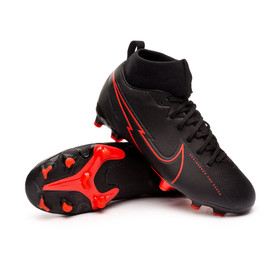 Детские бутсы Nike Mercurial Superfly VII Academy MG Black/Dark Smoke Grey/Chile Red #grai.com.ua